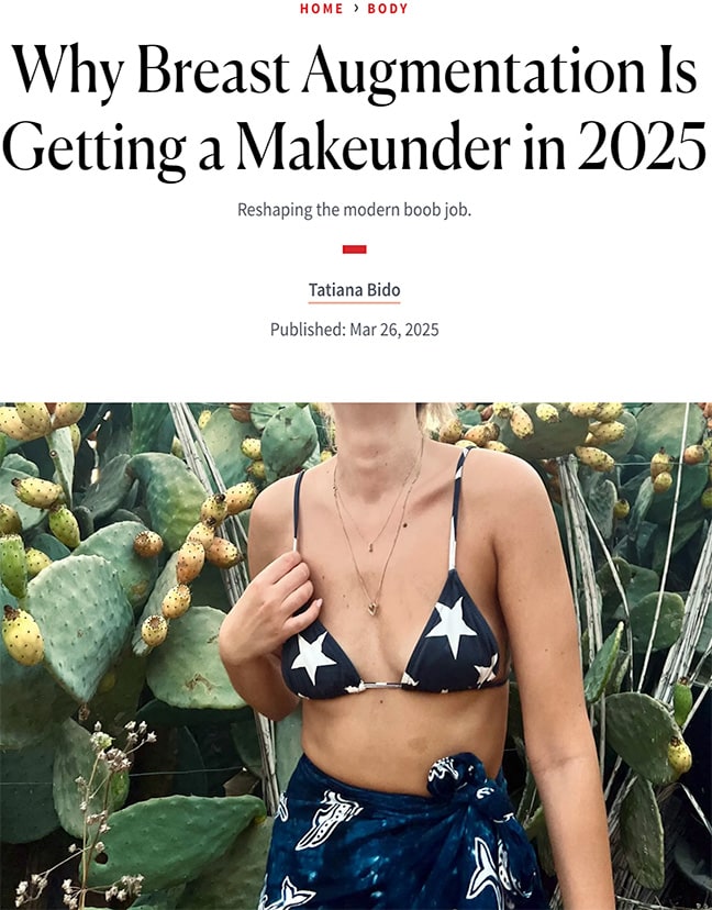 Why Breast Augmentation is Getting a Makeunder in 2025